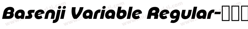Basenji Variable Regular字体转换